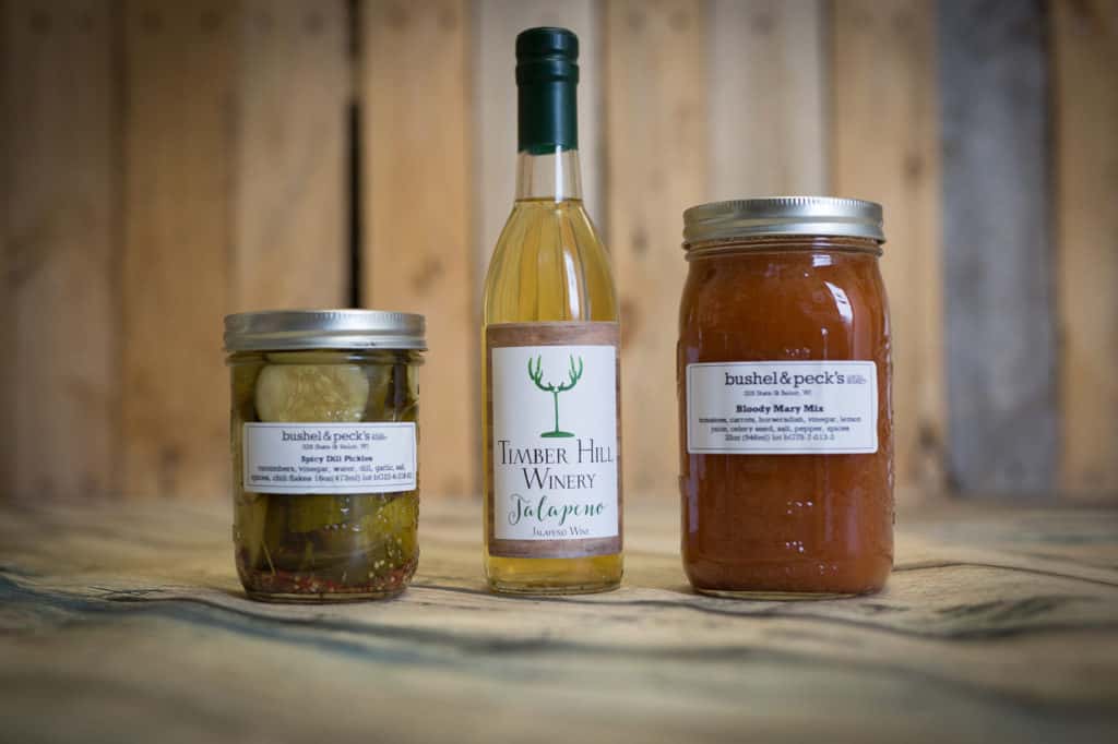 Timber Hill Winery jalapeno wine pickles bloody mary mix