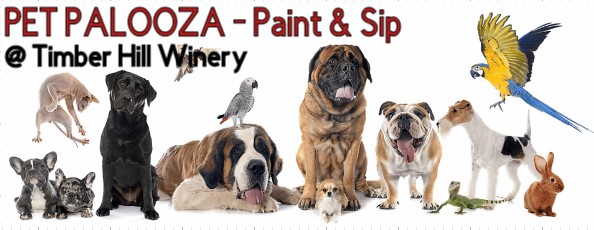 Picture This Creative Workshop Board Painting - Pet Palooza Paint and Sip