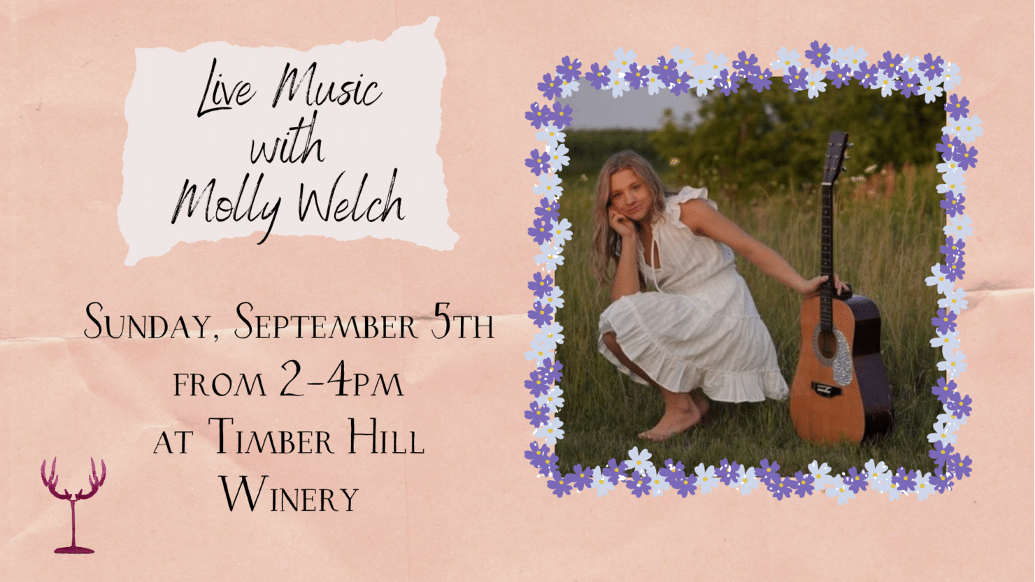 Molly Welch September 5th at Timber Hill Winery