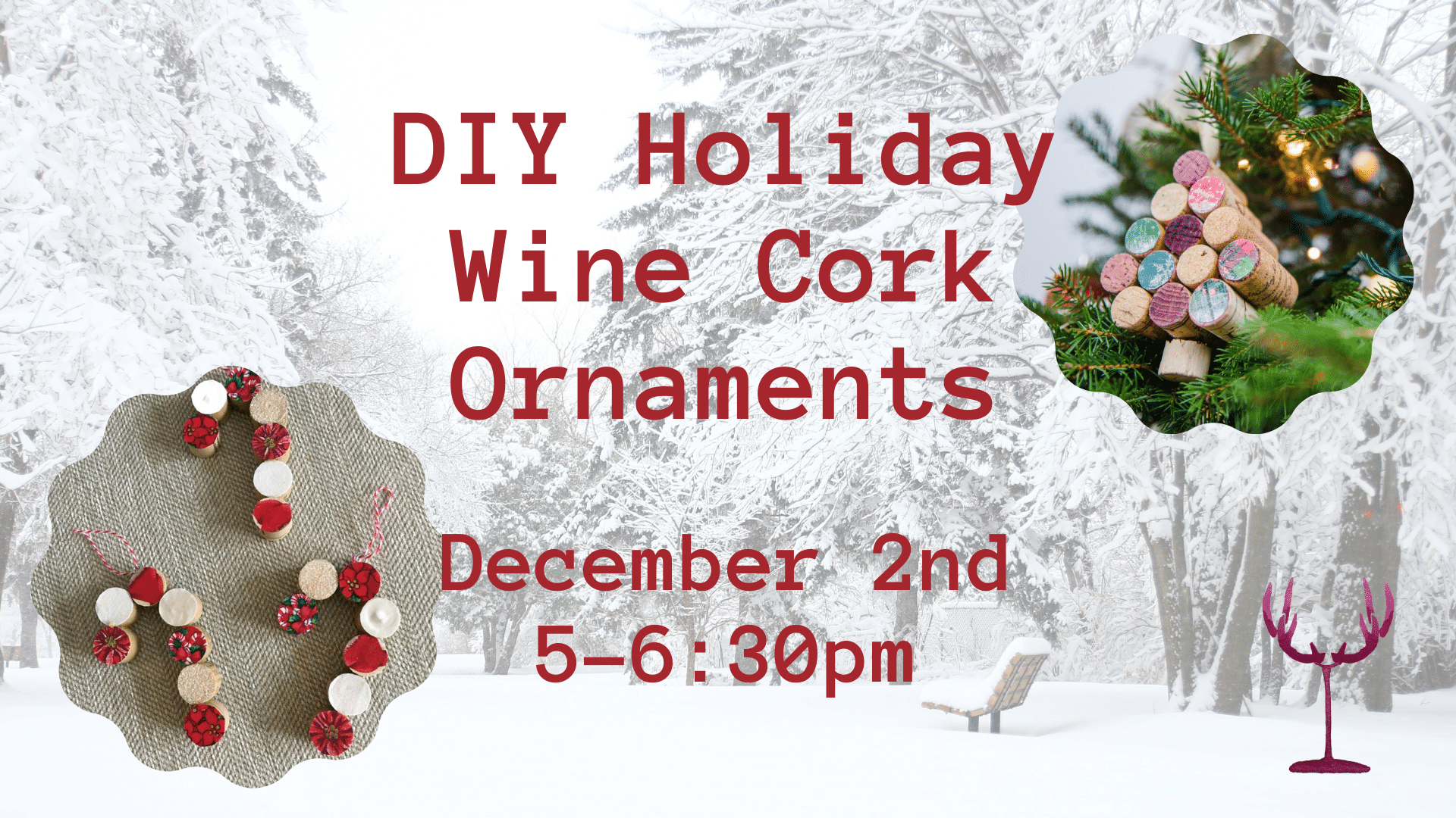 DIY Holiday Cork Ornaments