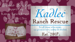 Wineo Bingo with Kadlec Ranch Rescue
