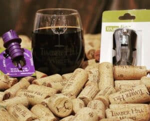 wine glass and accessories - giving wine as a gift