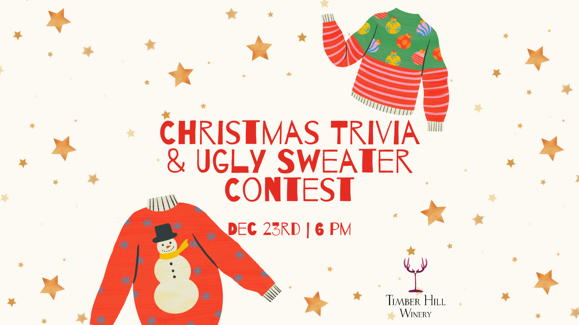 Christmas Trivia & Ugly Sweater Contest | Timber Hill Winery