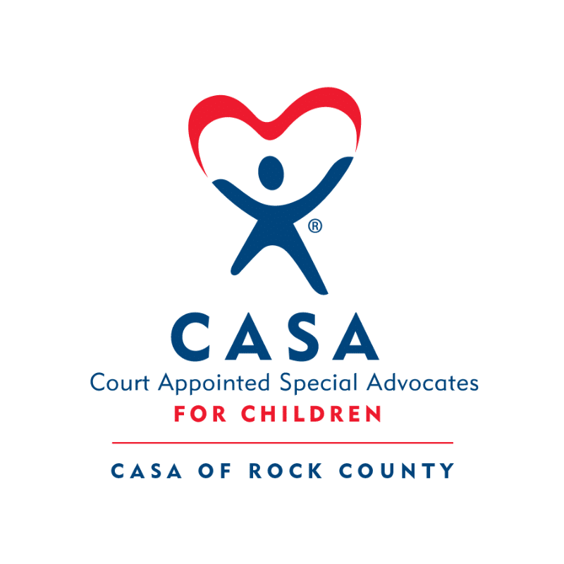 CASA for Rock County logo to represent our December 2023 Wineo Bingo